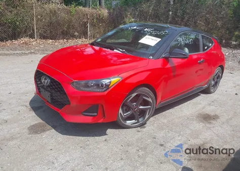 2019 Hyundai Veloster Turbo Ultimate из США, поврежденный, VIN KMHTH6AB4KU014600